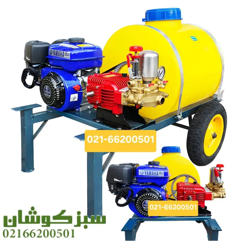 سمپاش فرغونی 120لیتری یاماها با پمپ 60 بار
