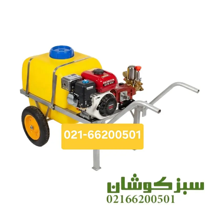 قیمت سمپاش فرغونی 100 لیتری هوندا با پمپ دیاموند 45 بار