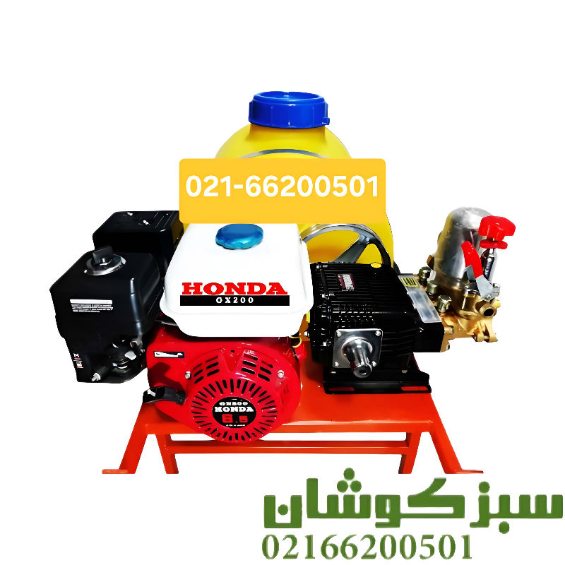 فروش سمپاش فرغونی 100 لیتری هندا با پمپ رینوپاوری 45 بار