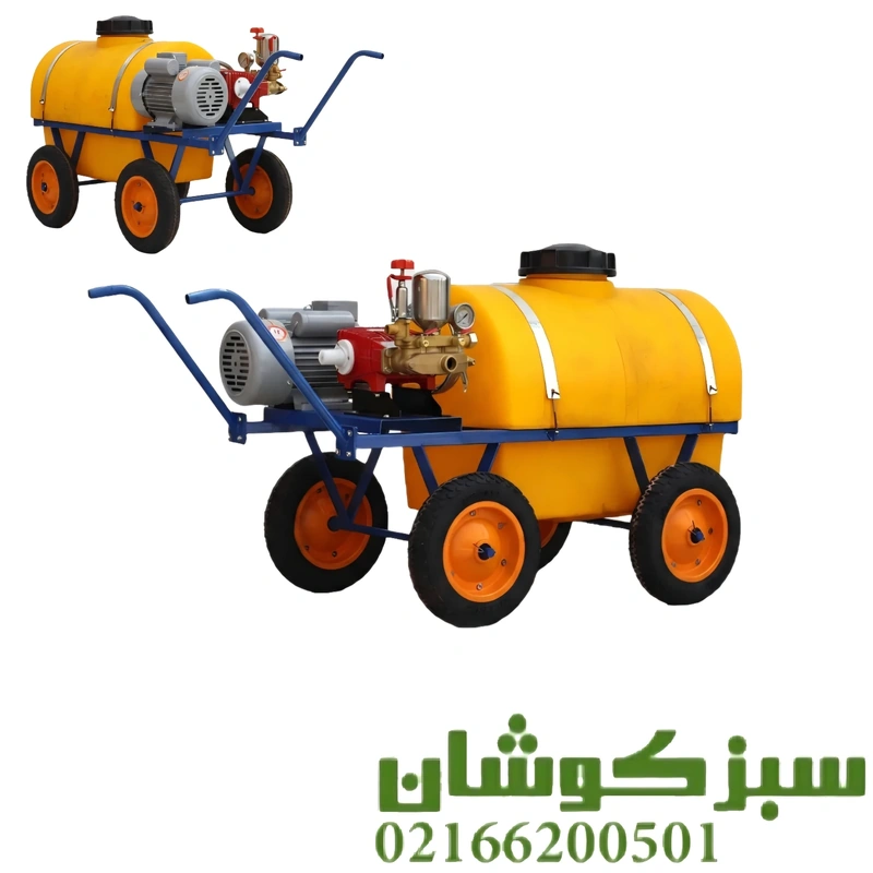 سمپاش فرغونی 200 لیتری برقی با الکتروموتور 3 اسب