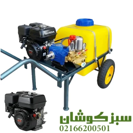 سمپاش فرغونی 100 لیتری هندا بلک با پمپ لوشانگی 45 بار