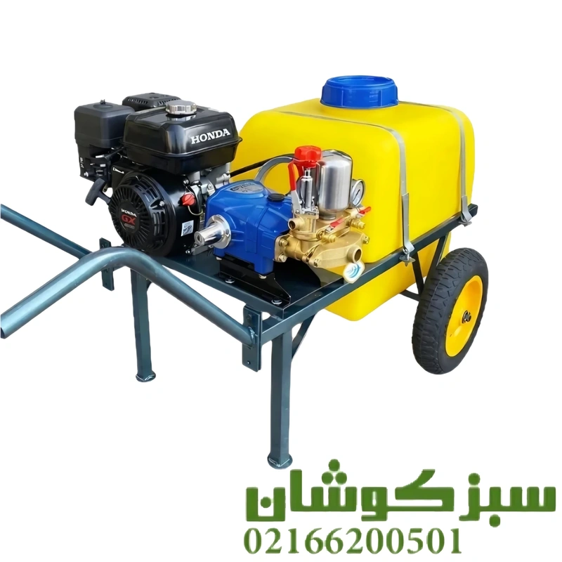 قیمت سمپاش فرغونی 100 لیتری هندا بلک با پمپ لوشانگی 45 بار