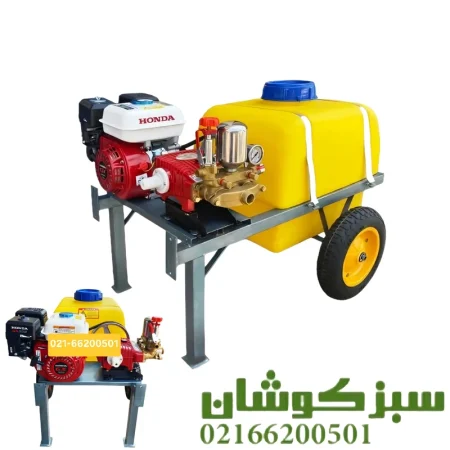 سمپاش فرغونی 100 لیتری هندا 7.5 اسب با پمپ لوشانگی