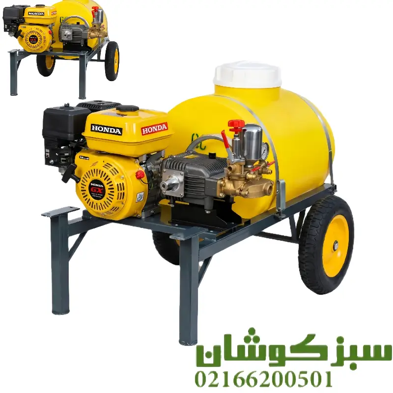 سمپاش فرغونی 100 لیتری هوندا GX220 با پمپ رینوپاوری
