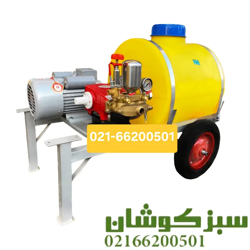 سمپاش فرغونی برقی 100 لیتری با پمپ 60 بار لوشانگ تایوان
